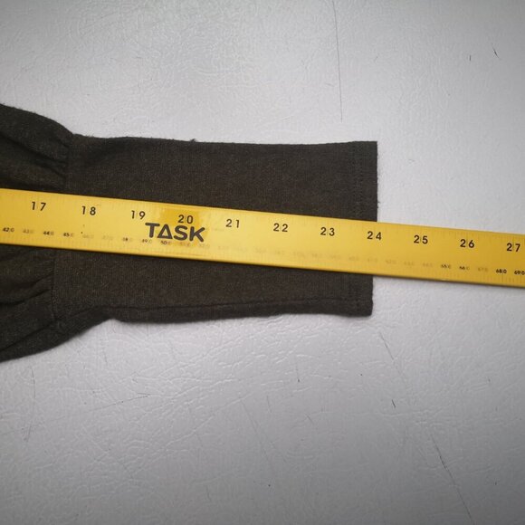 RW&CO. Ladies Size Medium Brown Lightweight Mock Neck Sweater - Picture 9 of 10